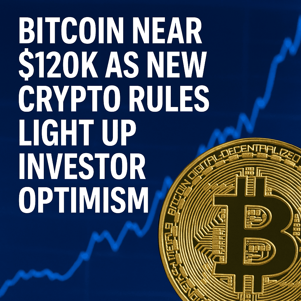 Bitcoin Near $120K as New Crypto Rules Light Up Investor Optimism