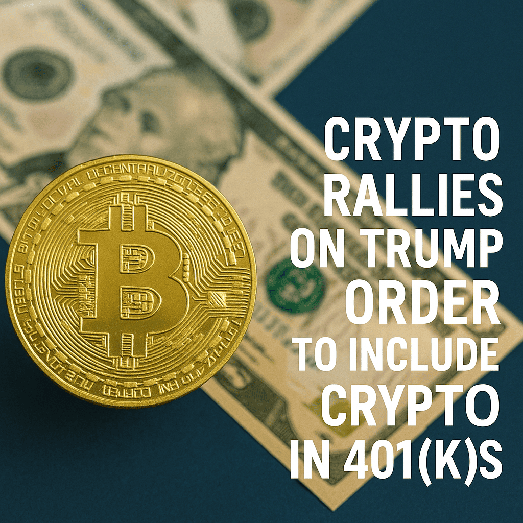 Crypto Rallies on Trump Order to Include Crypto in 401(k)s