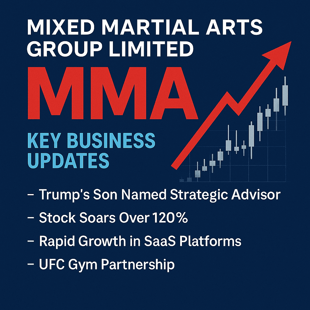 Mixed Martial Arts Group Limited (MMA.INC) surges with new leadership, UFC partnerships, and SaaS growth, boosting visibility and investor confidence